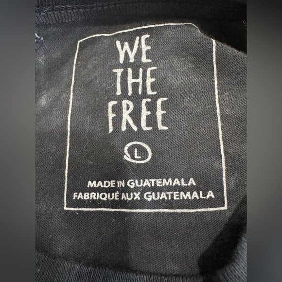 We The Free Black and Gray Tie-Dye Shirt #182 - Picture 4 of 4